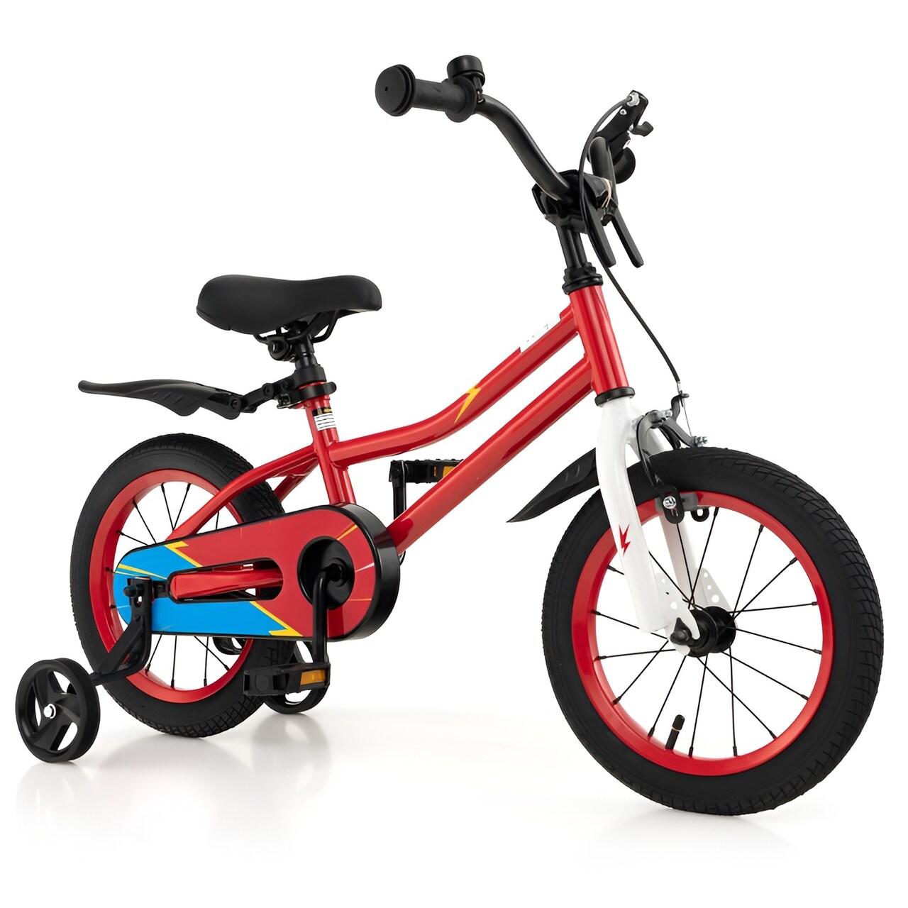 Kids Balance Bike with Adjustable Handbrake and Saddle Height Carbon Steel Frame